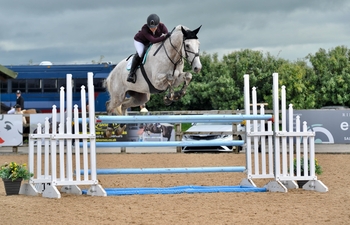 Holly Dunning wins the NAF Five Star Silver League Semi Final at Northcote Stud